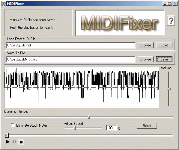 MIDIFixer Screenshot
